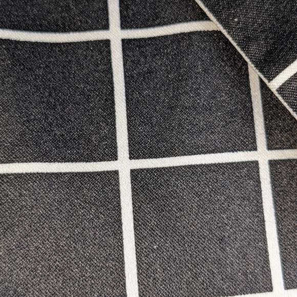 ☀️Forever 21 plaid blazer jacket Small black White checks geometric - Picture 11 of 16